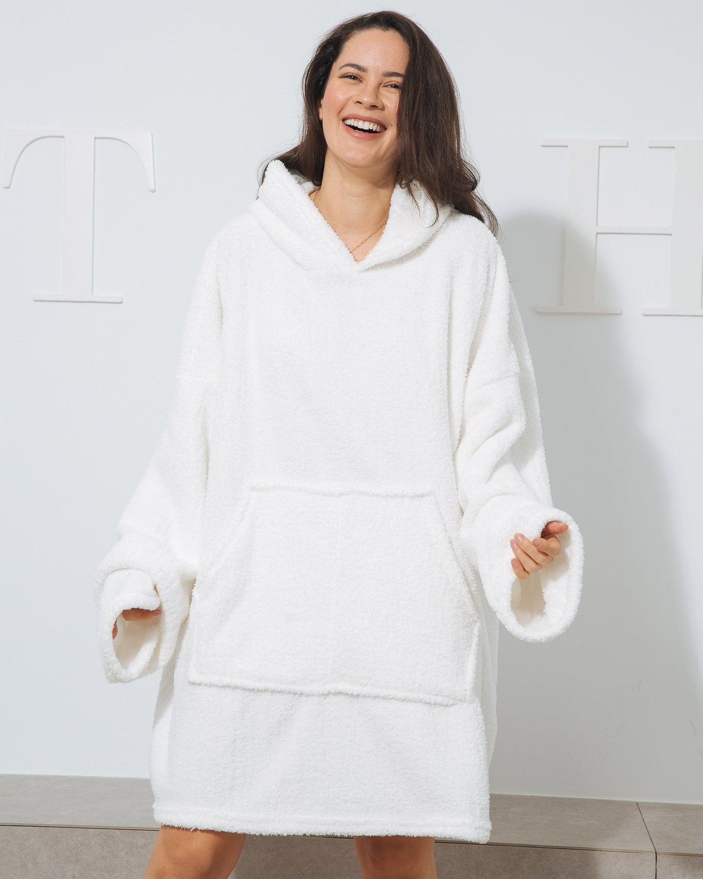 Hoodie Blanket - White