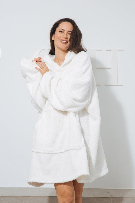 Hoodie Blanket - White