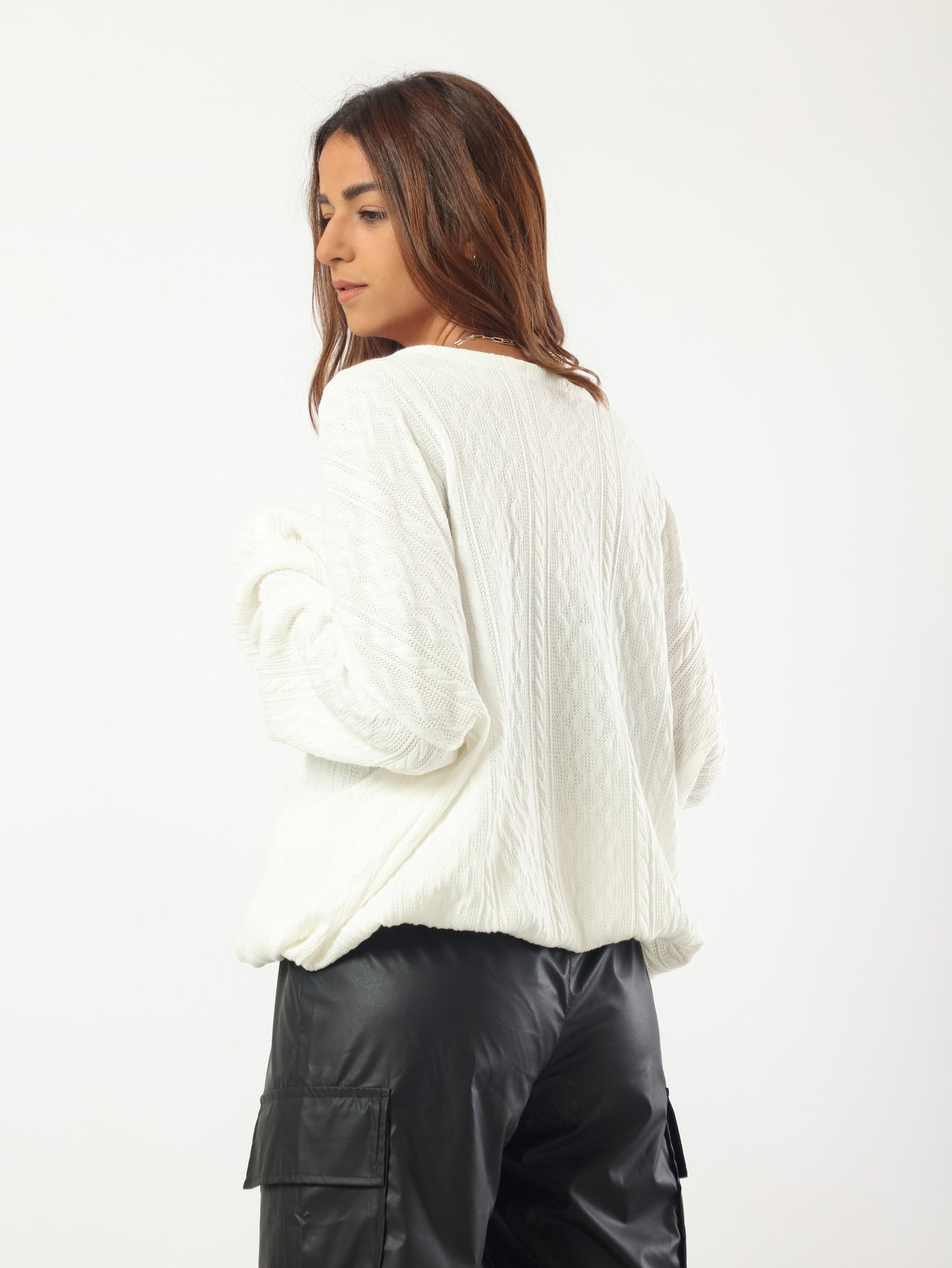 Comfy Oversized Pullover - White