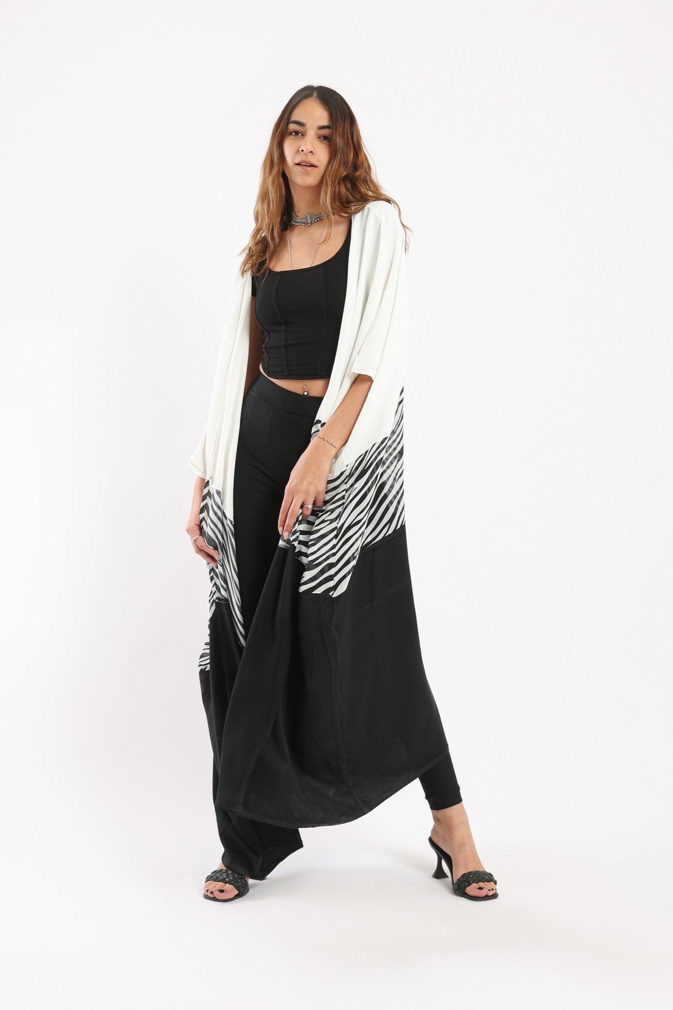 Zebra Line Kimono