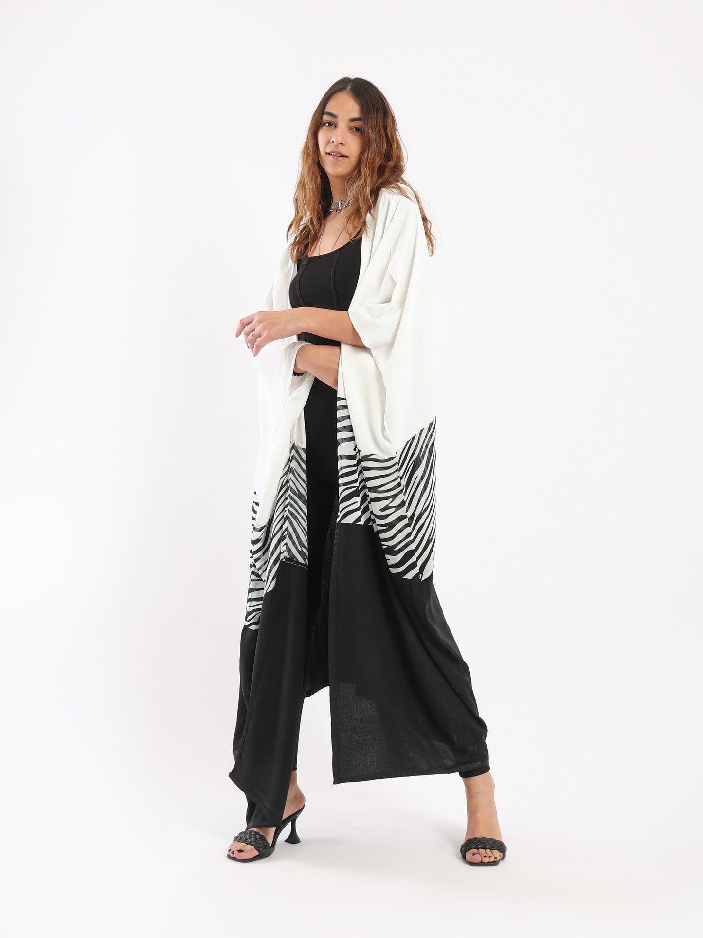 Zebra Line Kimono