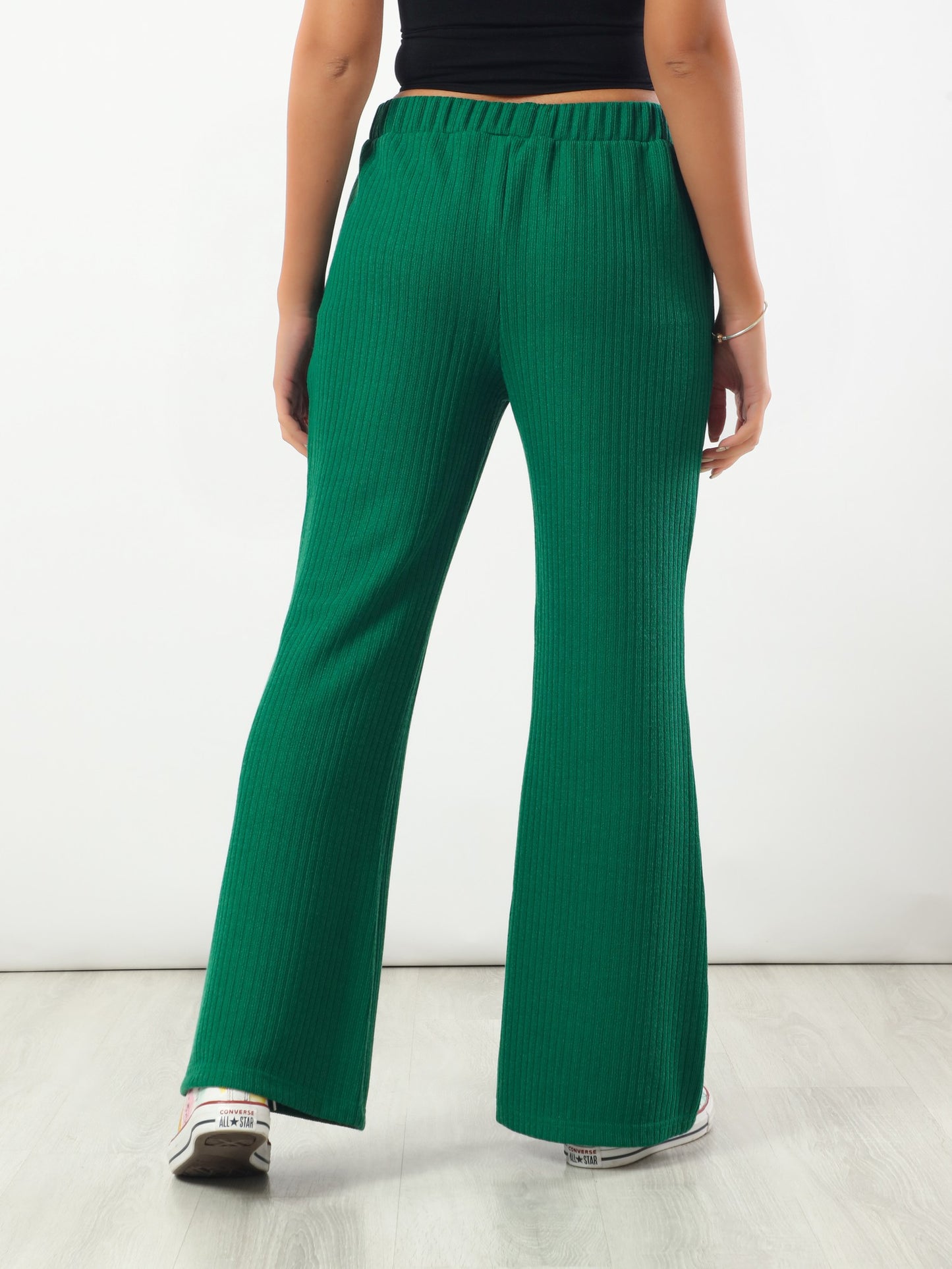 Comfy Ribbed Pants - Green