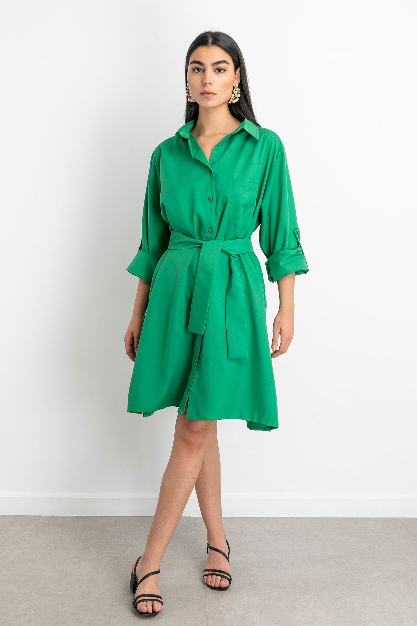 Beach And City Dress - Green