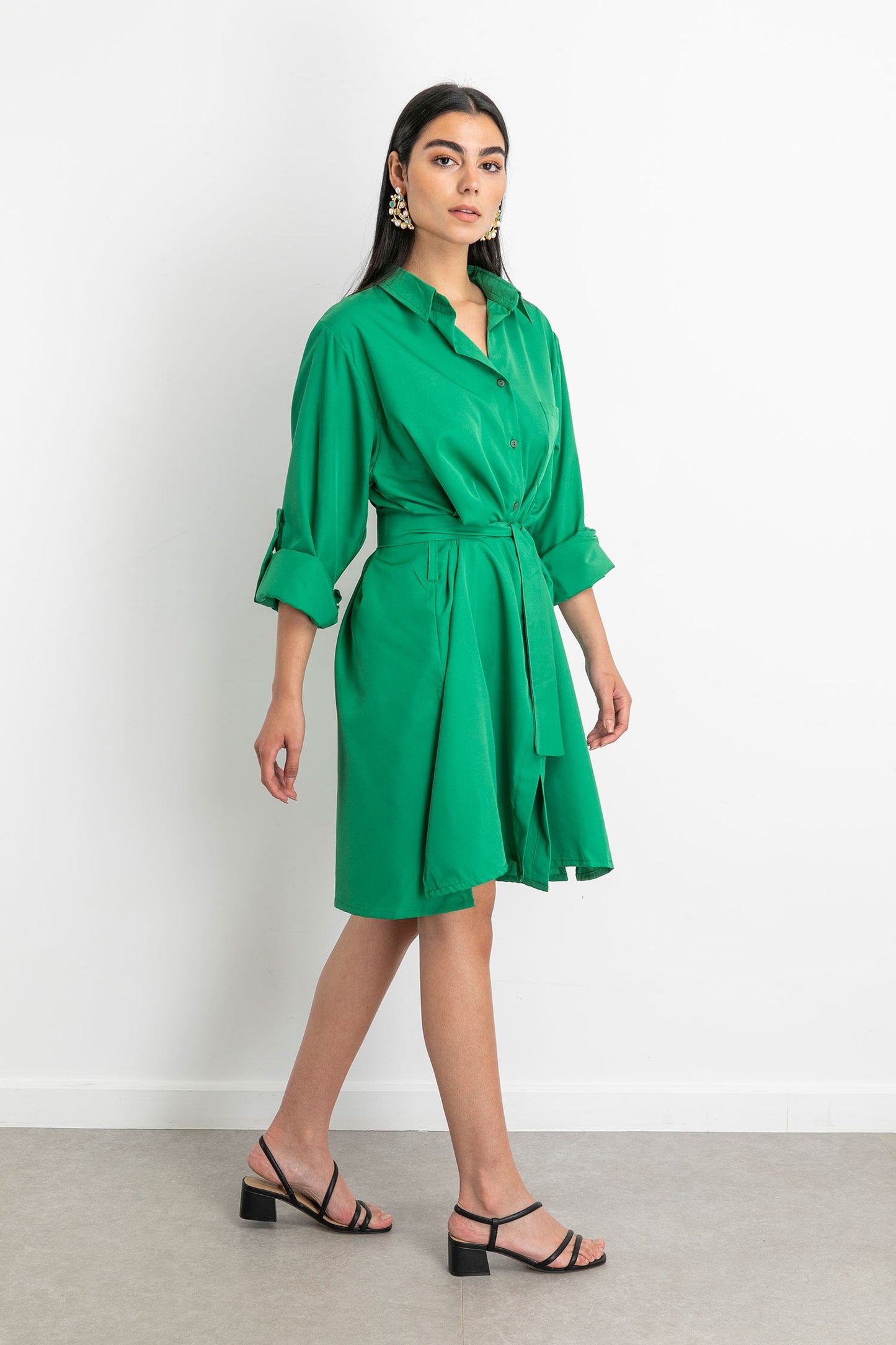 Beach And City Dress - Green