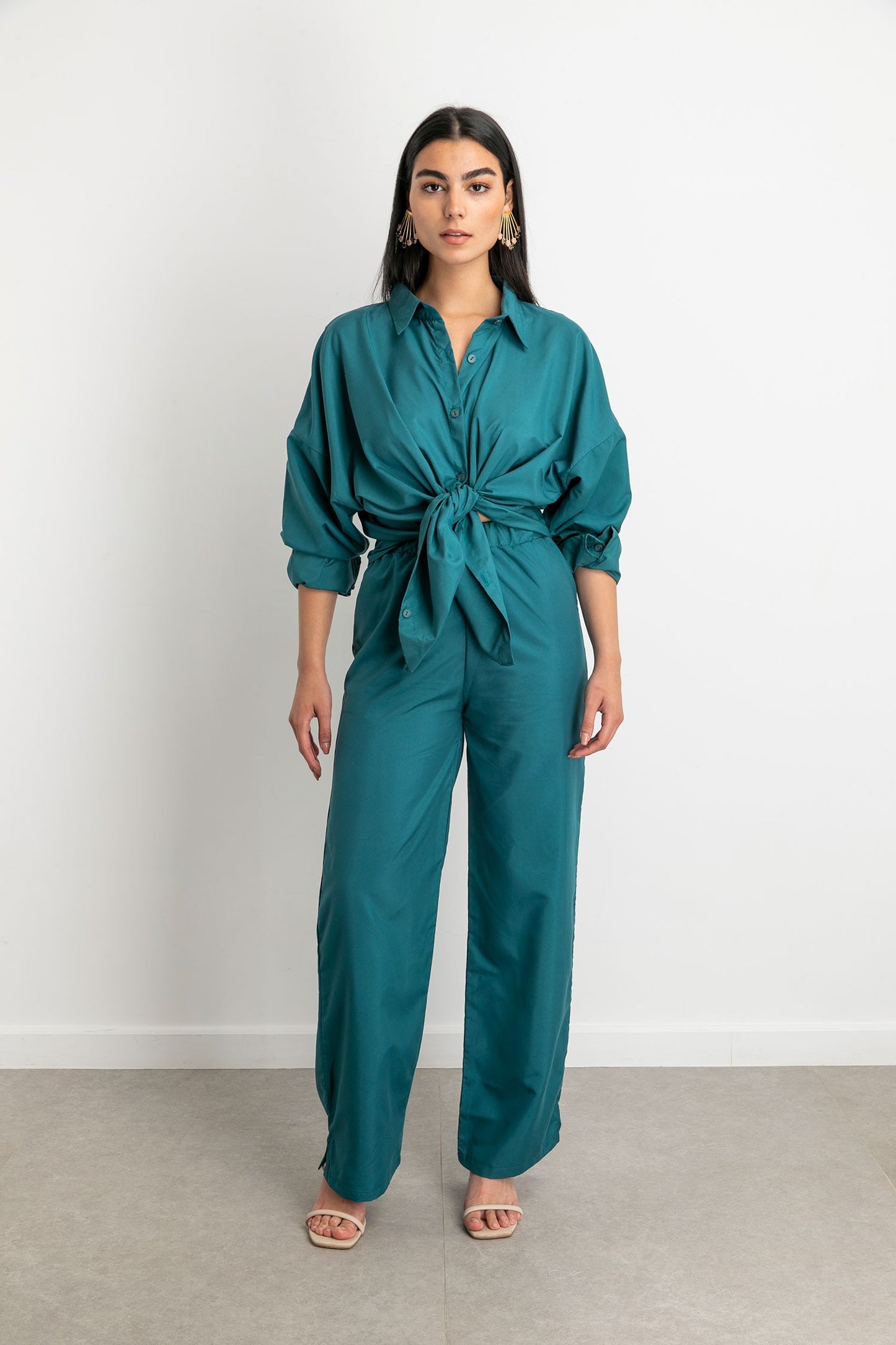 Trendy Pants Set - Teal