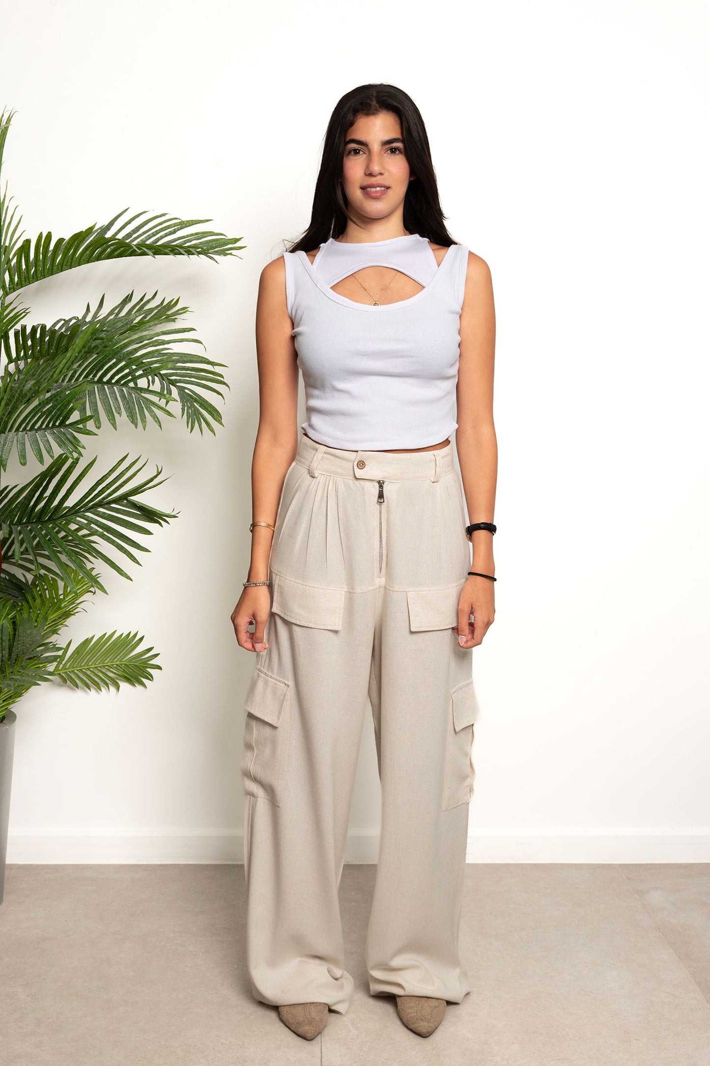 Dual Rib Top - White