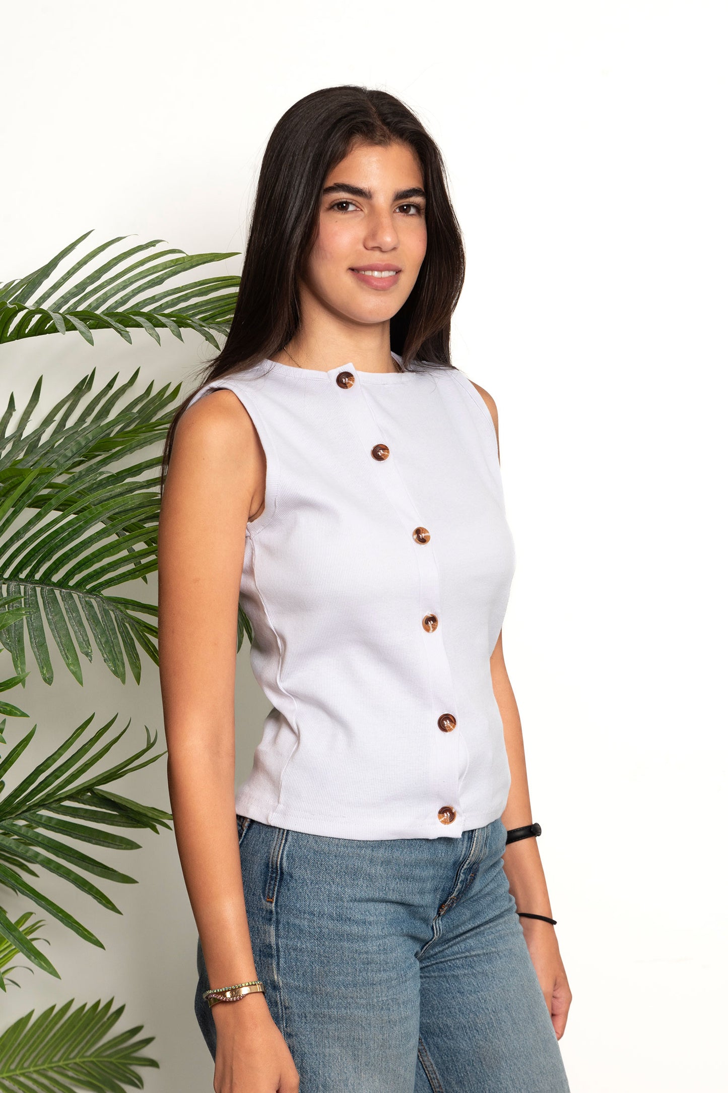 Adjustable Everyday Top - White